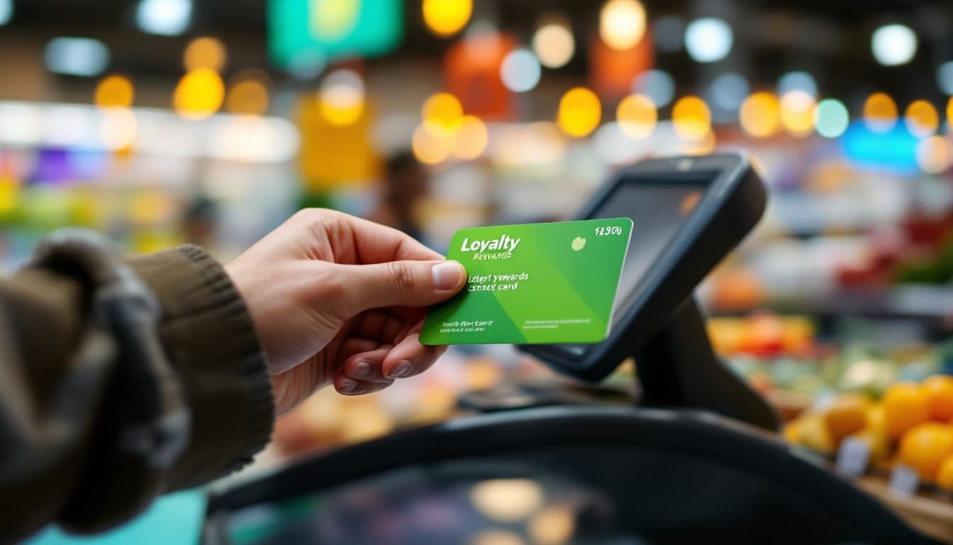 Everyday Rewards card being scanned at supermarket checkout