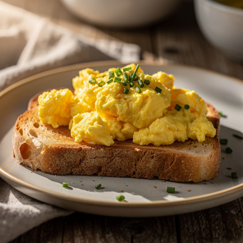 Scrambled Eggs on Toast